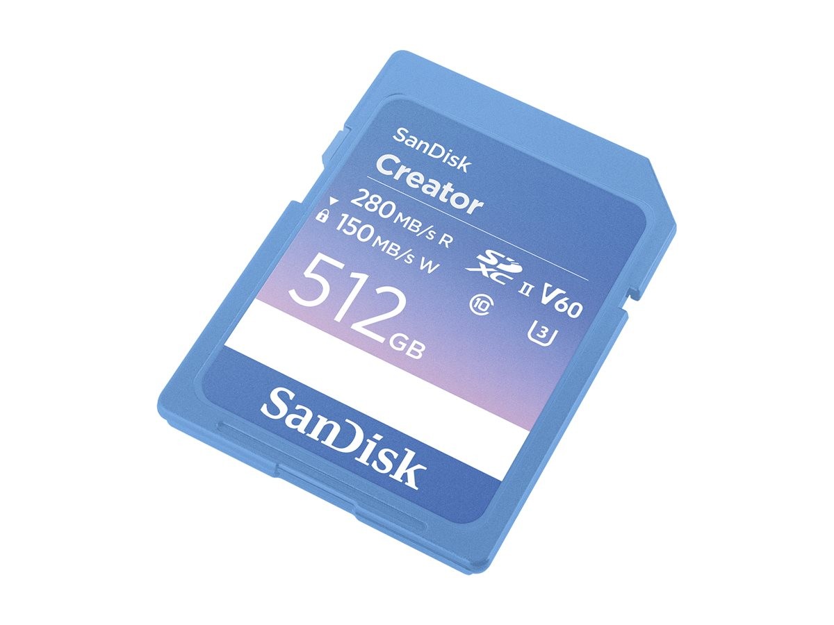 SanDisk Creator Memory Flash Card Secure Digital (SD) 512GB SDSDXEP-512G-GNCIS