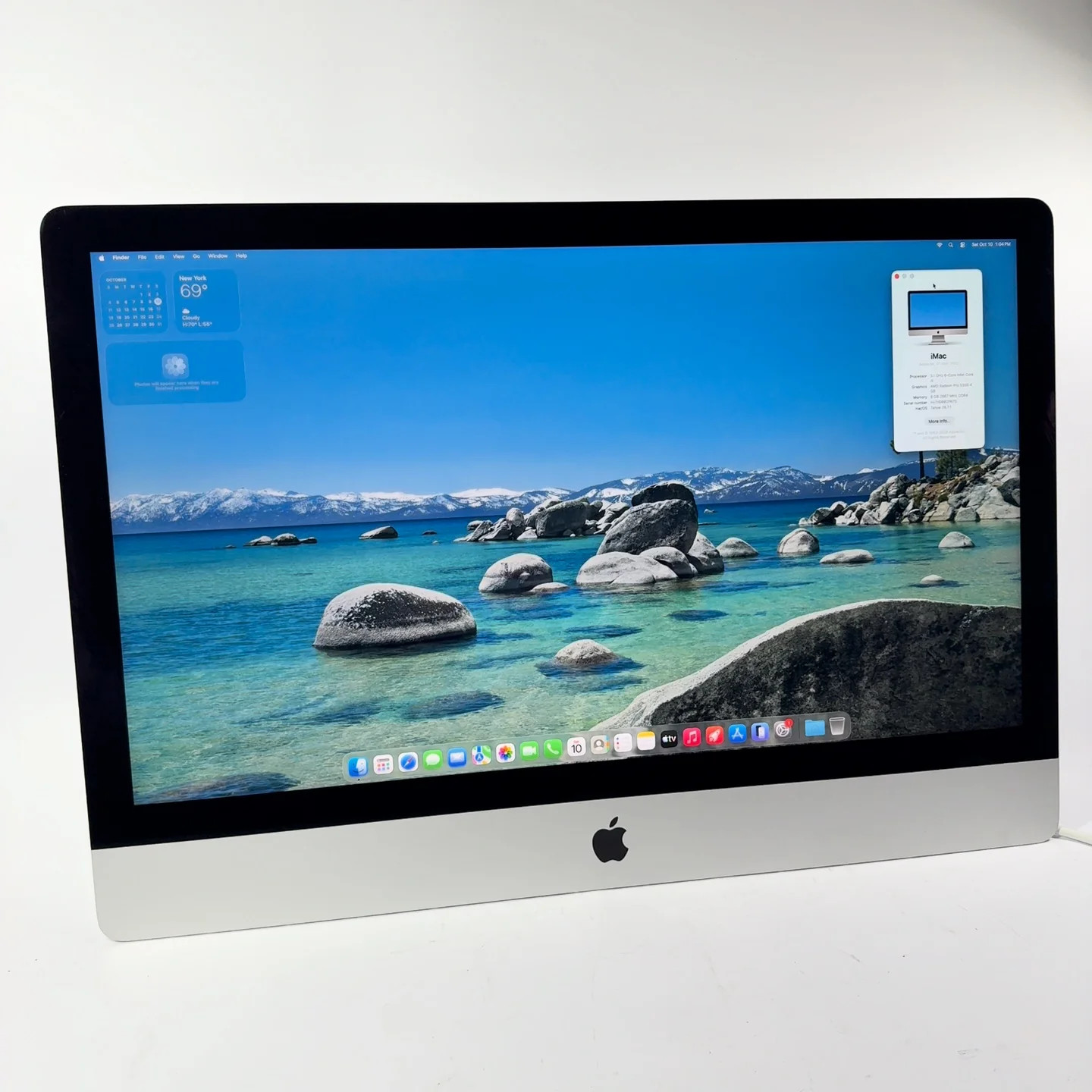 Apple iMac 2020 27” Intel i5 3.GHz 6 Core 8GB RAM 256GB SSD MacOS26 VESA MOUNT