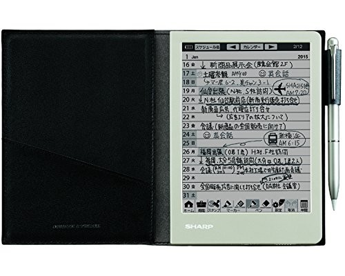 Sharp electronic notebook black-based WG-S30-B Japan Import