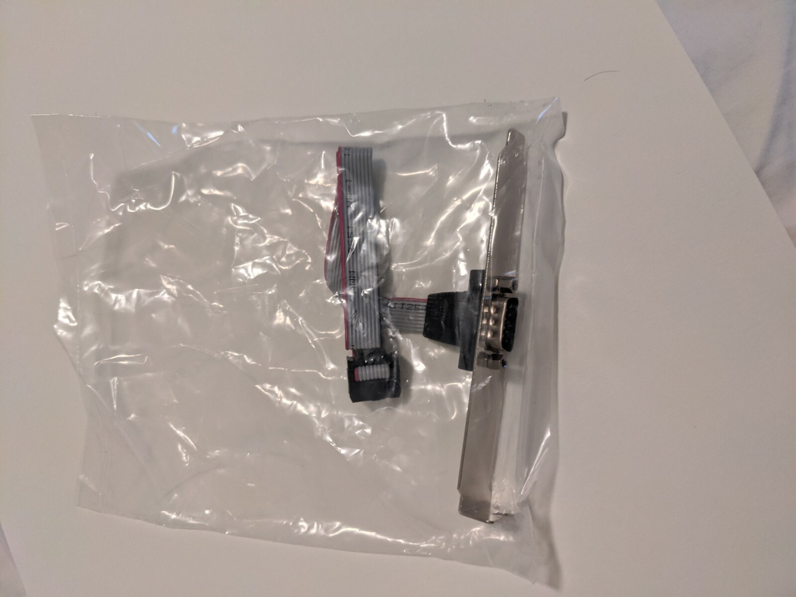 Serial DB9 Male RS232 COM Port to IDC 10pin Cable with Bracket For PC Motherboar