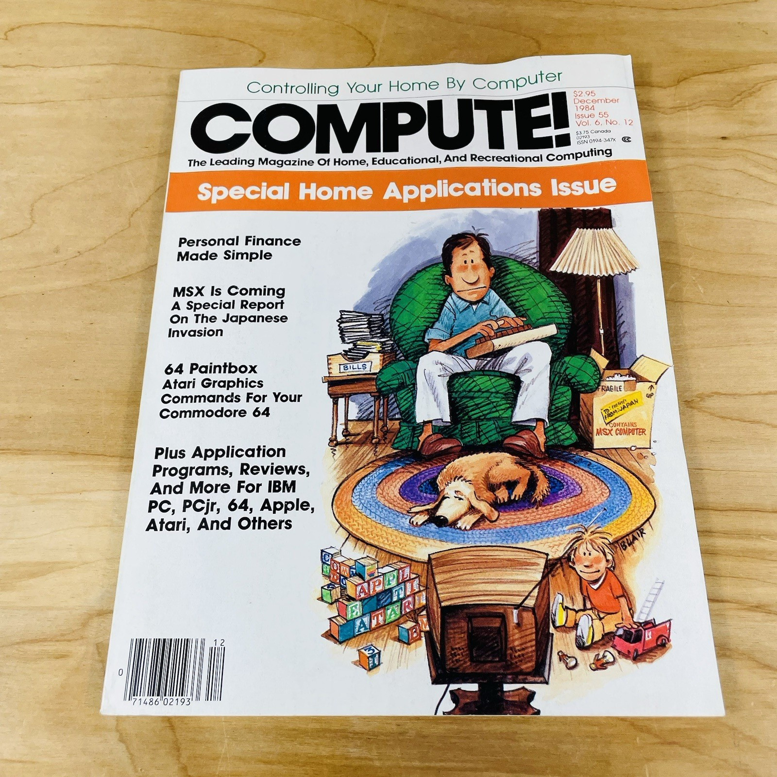 COMPUTE American home computer magazine Vol. 6, No. 12, Issue 55 December 1984