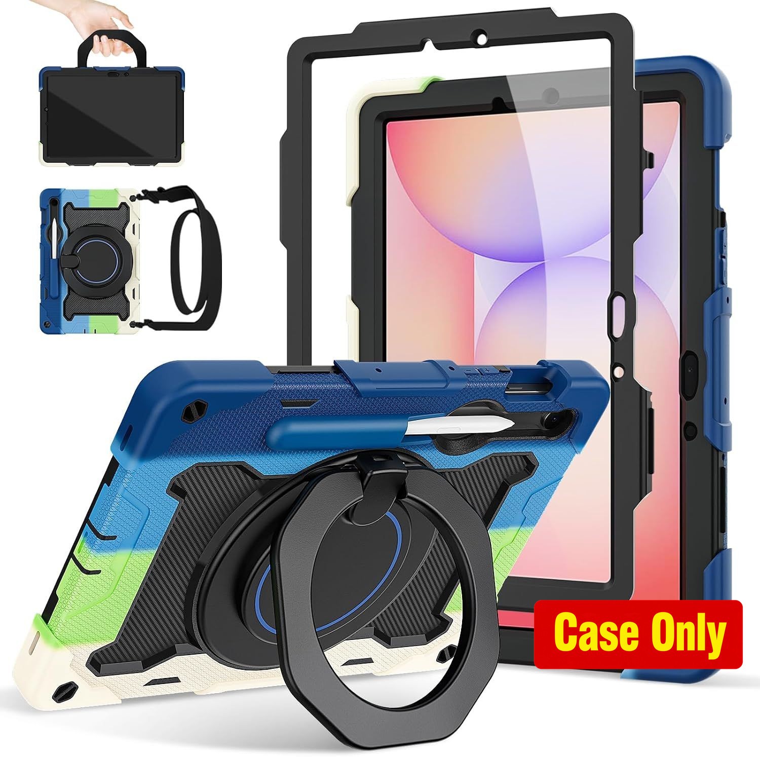 ROISKIN Case for Samsung Galaxy Tab S10 FE 10.9" - 360 Kickstand, HD Protector