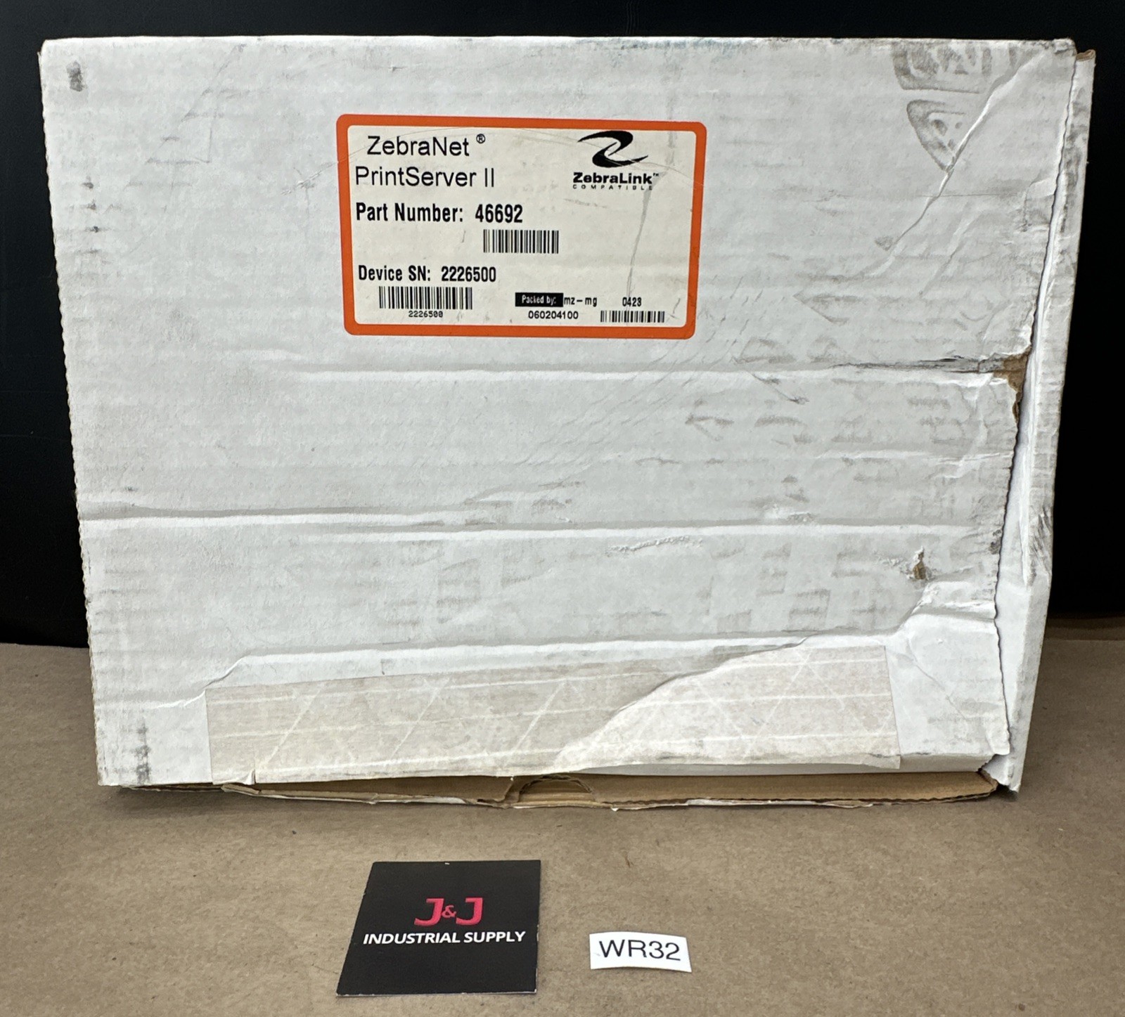 NEW OPEN BOX- ZebraLink ZebraNet PrintServer II External 46692 + FAST SHIPPED
