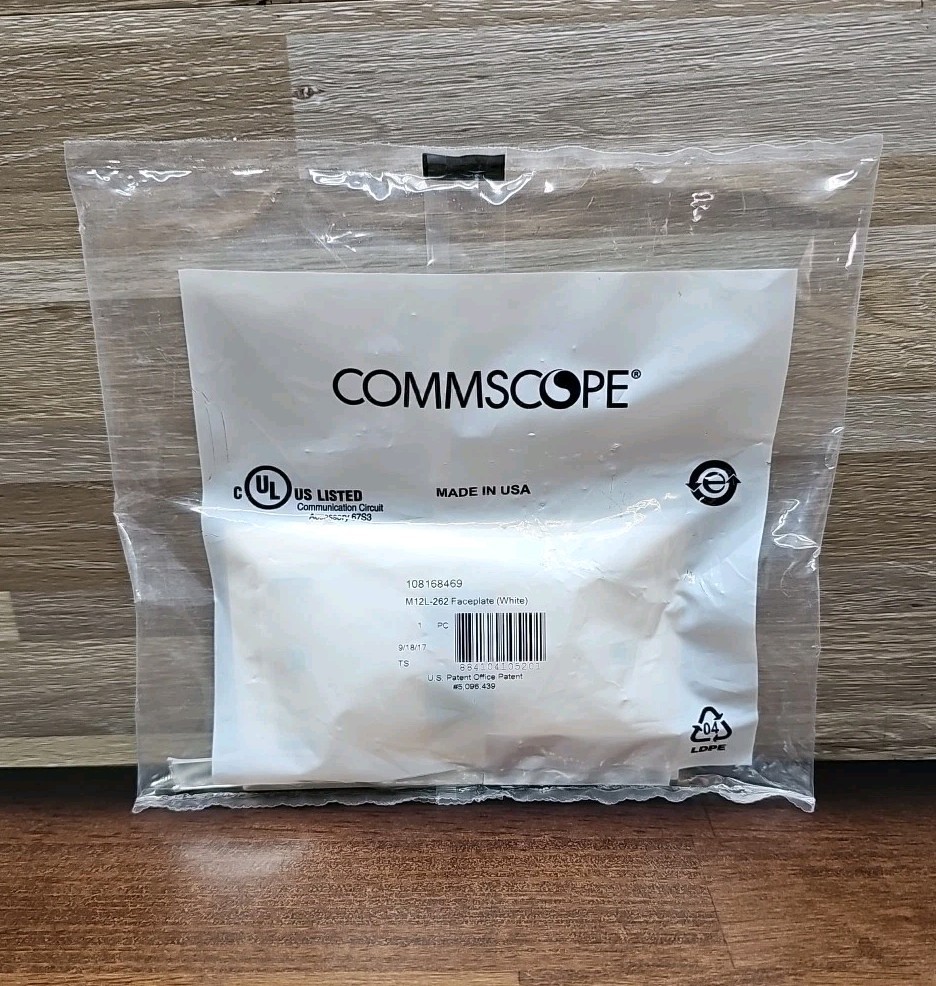 CommScope - Systimax - Lucent - M12L-262 White 2-Port Faceplate 108168469 A12