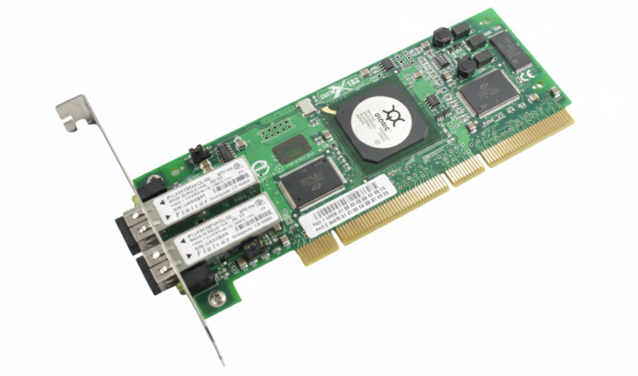 QLogic FTLF8519F2KCL-QL Fiber Channel PCI-X 2Gbps Server Dual Port Card V4P7M