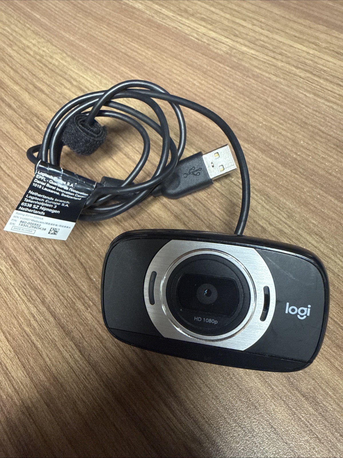 Logitech C615 Full HD Portable Webcam - Black GREAT CONDITION