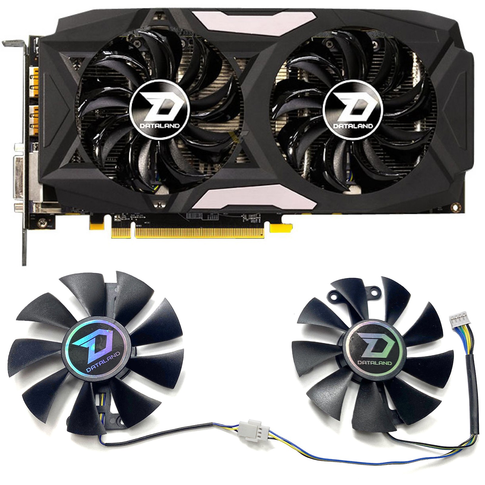 Replacement Graphics Card Cooling Fan Part for DATALAND RX480 470 470D 580