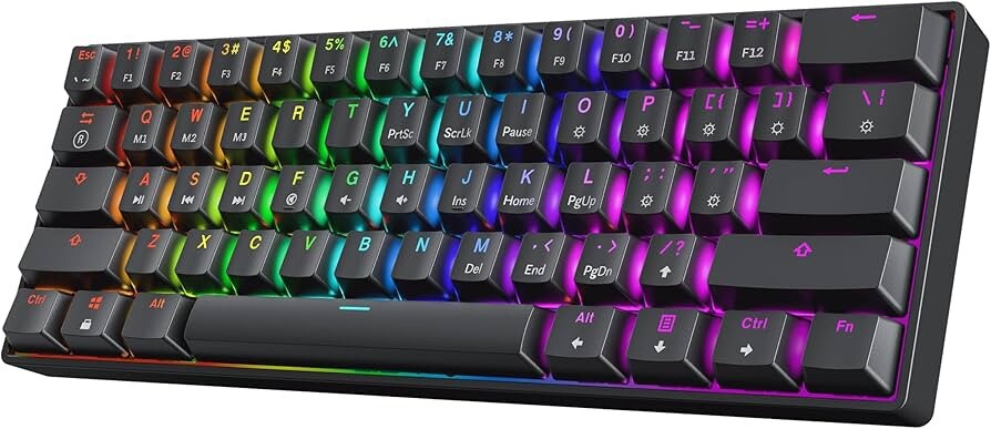 HK Gaming GK61 RGB Keyboard -Optical (Gateron Brown)