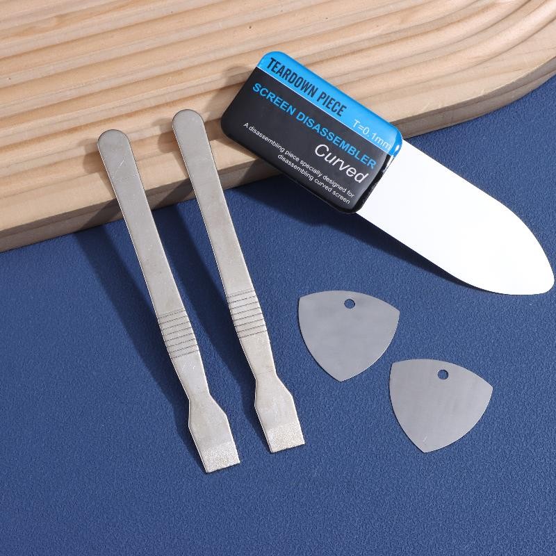 5-in-1 Stainless Steel Curved Pry Tool Set Phone Tablet Laptop Repair Kit