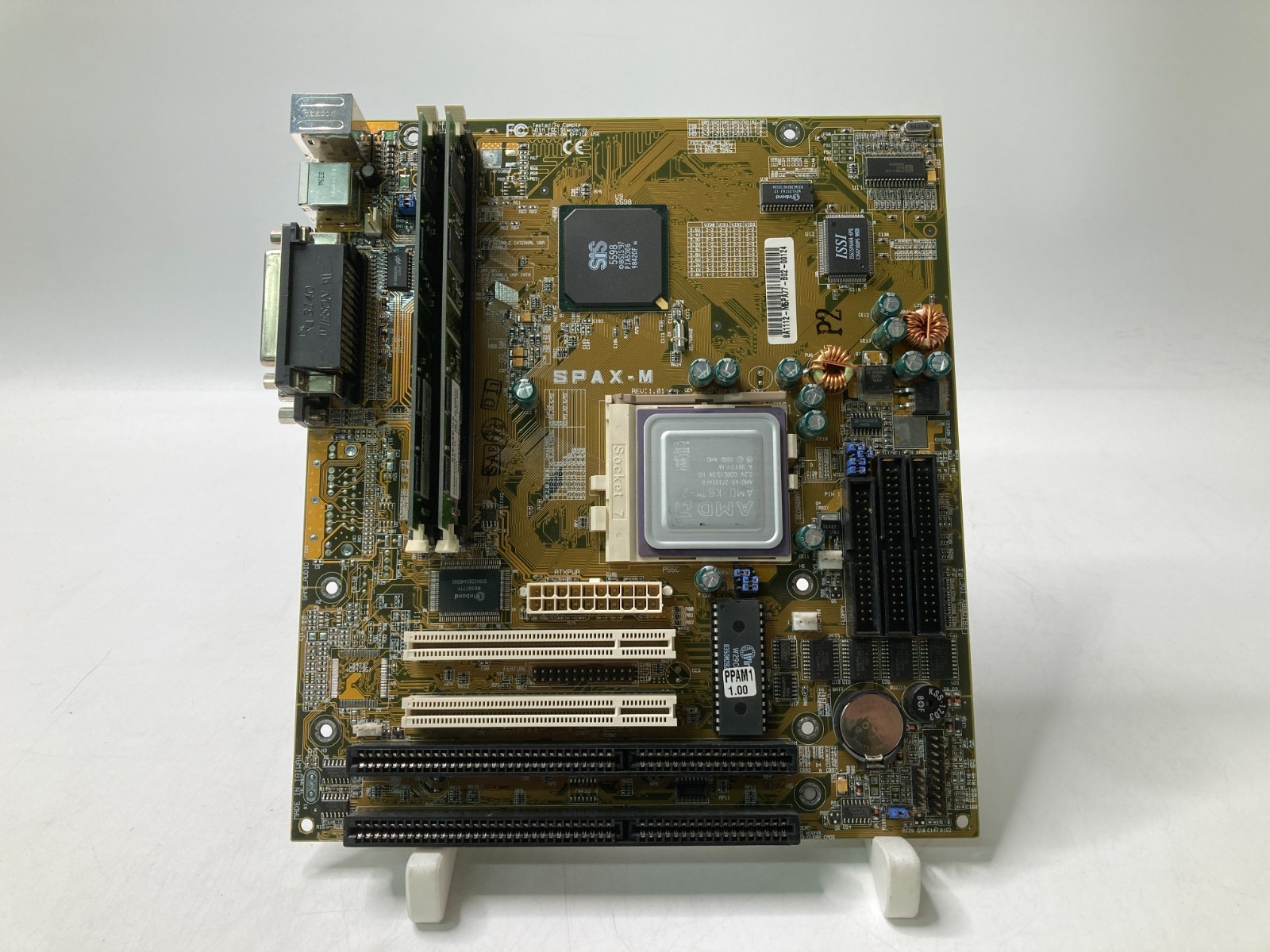Vintage ASUS  SPAX-M w/ Socket 7 AMD-K6-2 64MB SDRAM