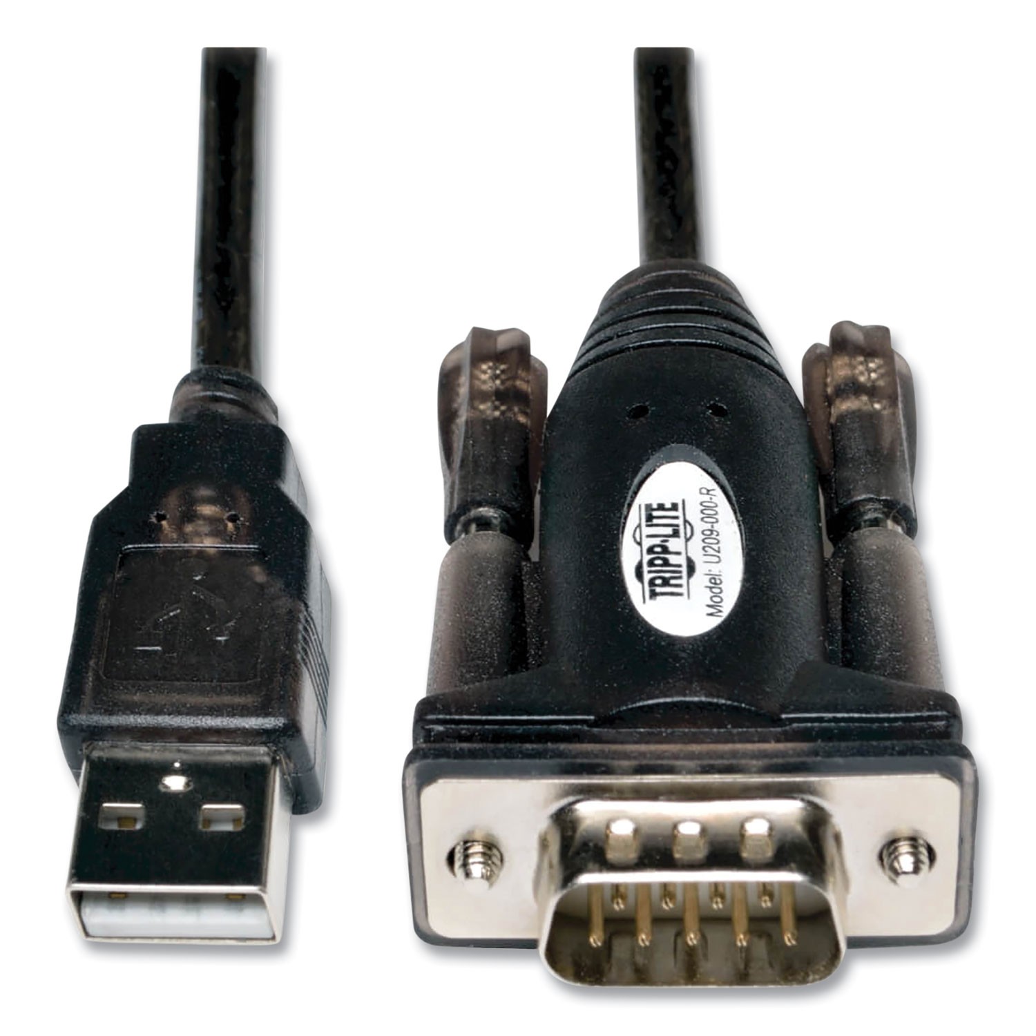 Tripp Lite USB to Serial Adapter Cable (USB-A to DB9 M/M), 5-ft.