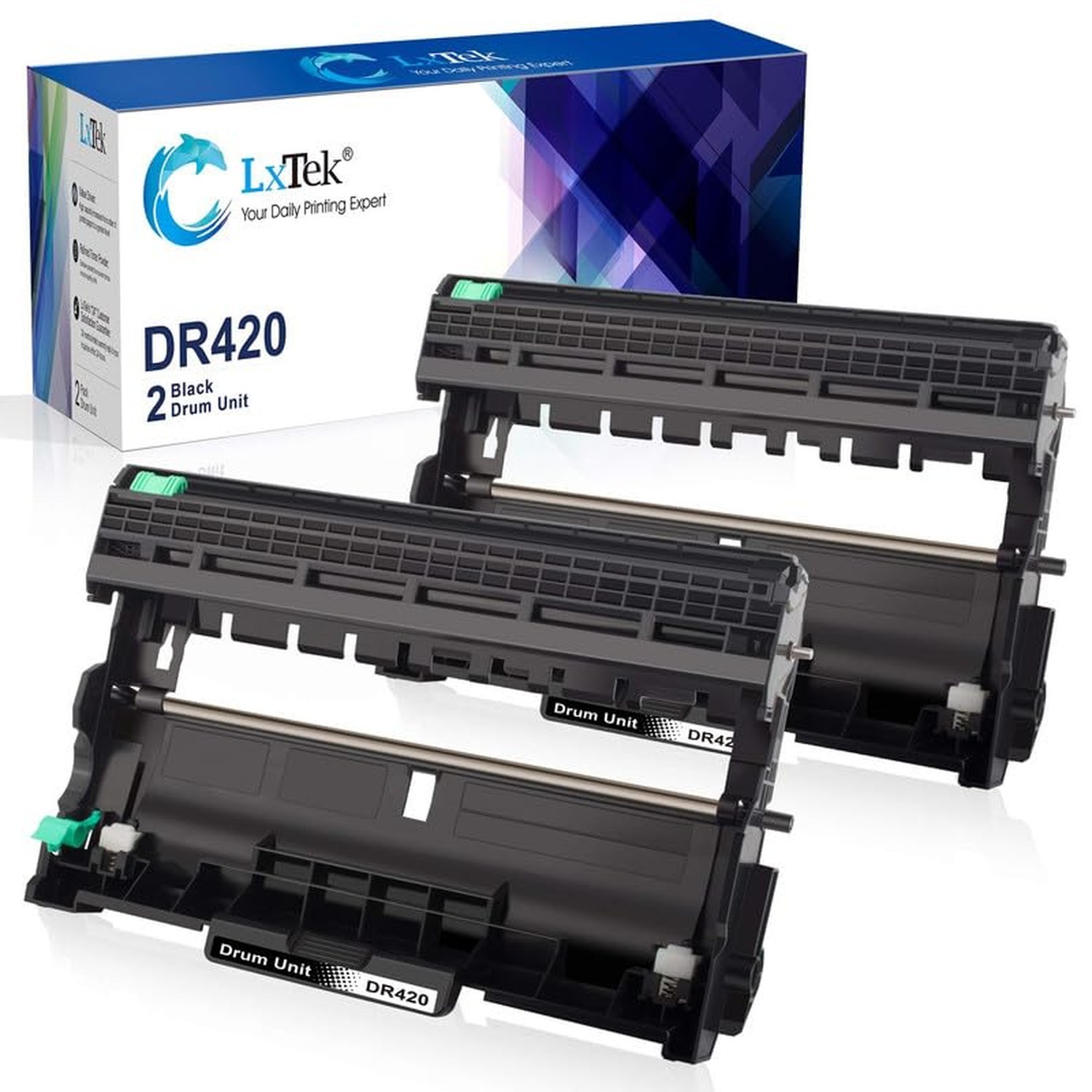 LxTek Compatible DR420 Drum Unit Replacement for Brother DR420 DR 420 TN450 T...
