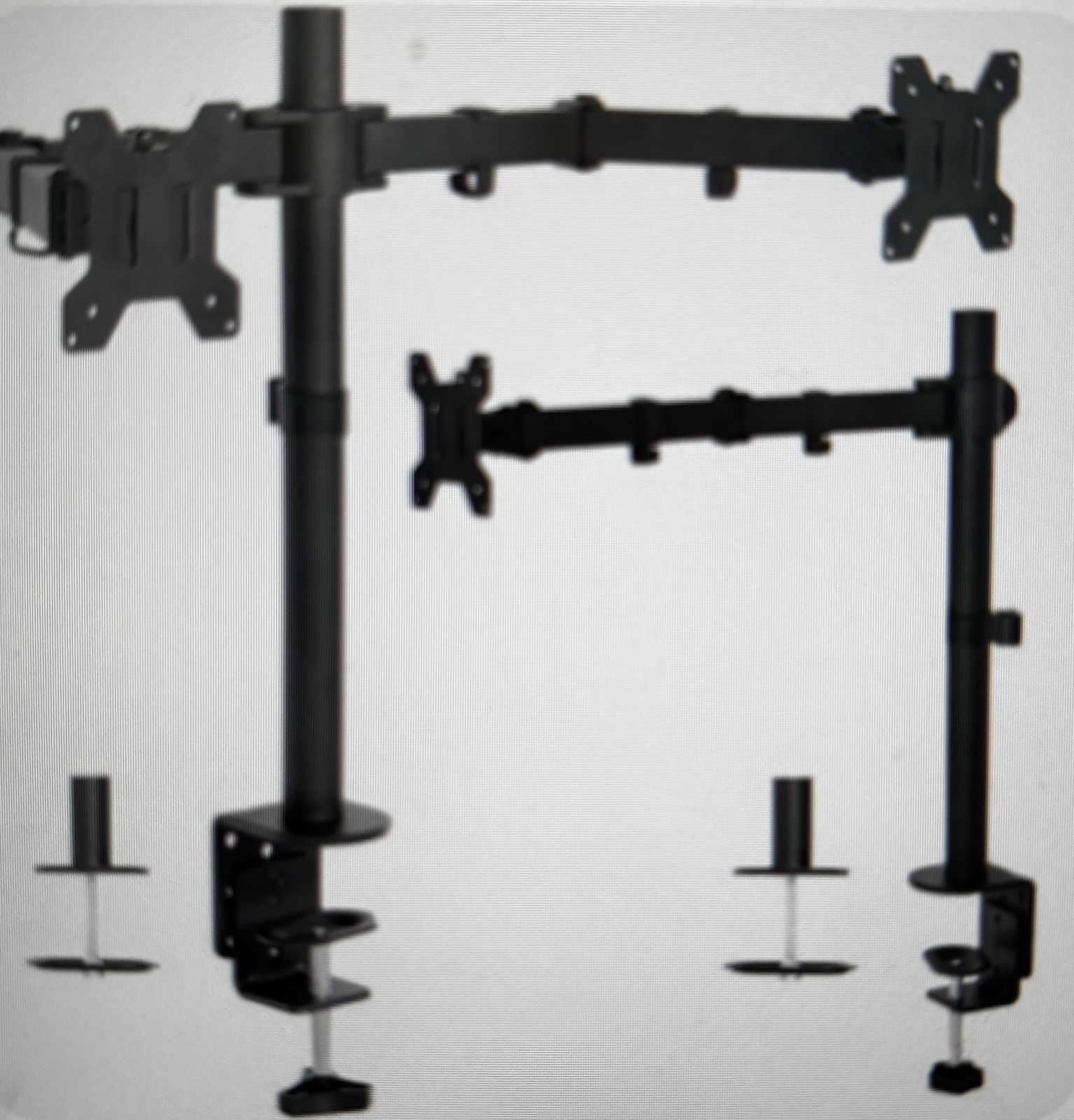 NEW Vivo Single and Dual LCD Monitor Desk Mount Kit for Triple Screen Display Bk