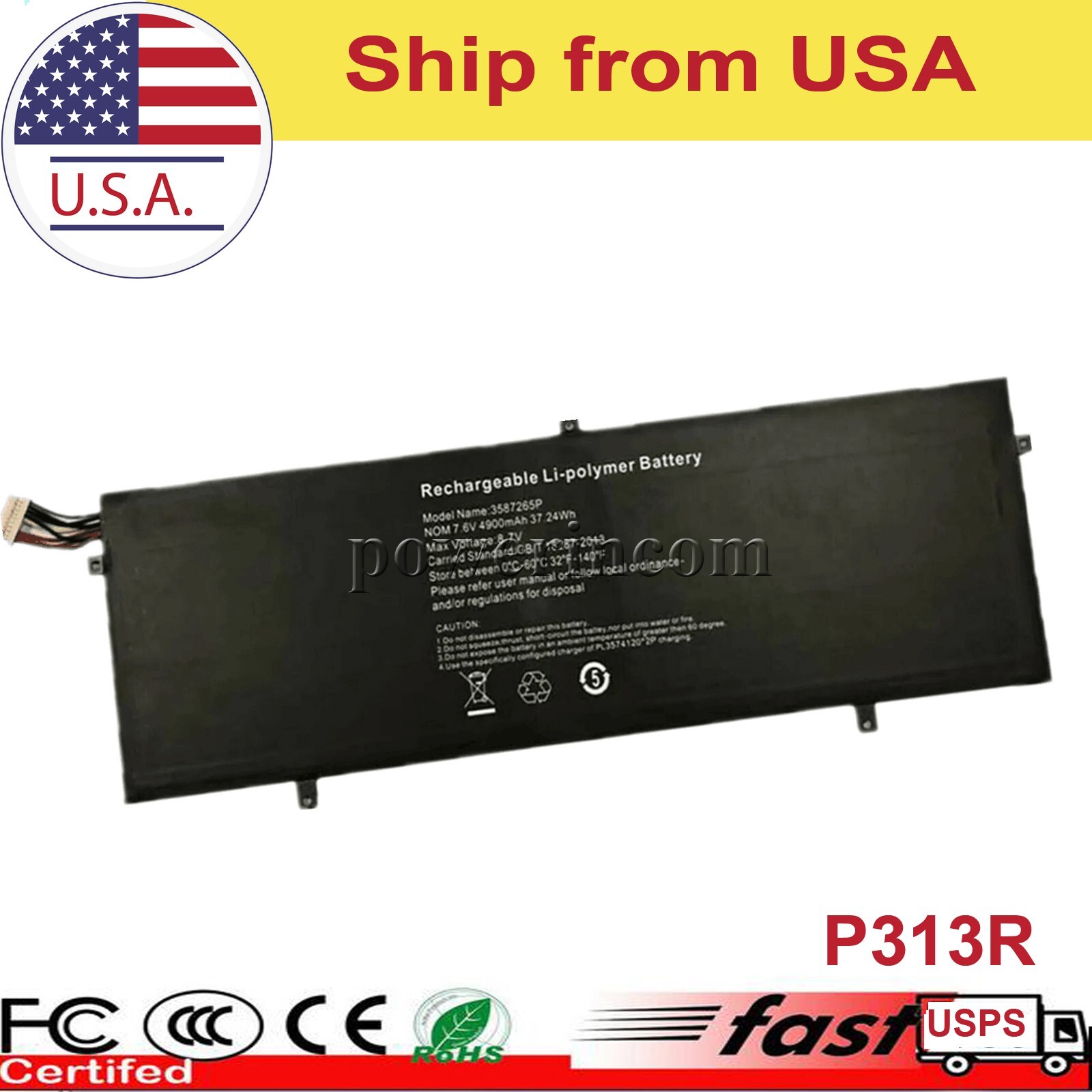 P313R 3282122-2S Battery for Jumper EZBook 3 Pro A13B-CO WTL-3687265 3382122-2S