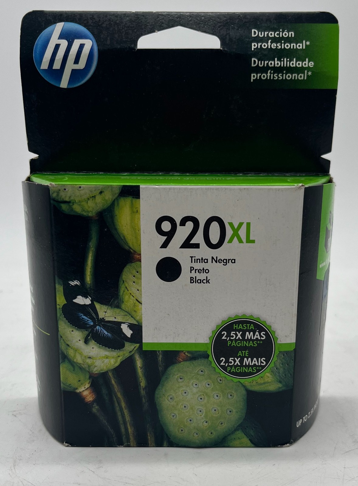 Genuine HP Ink Cartridge 920XL Black CD975AL, Latin Am. version, OEM, expired