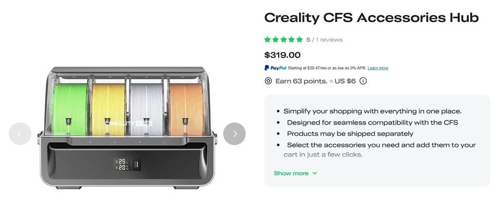 Creality CFS + Workstand for K2 Series (K2 Plus / K2 Pro / K2) – Never Used / Lo
