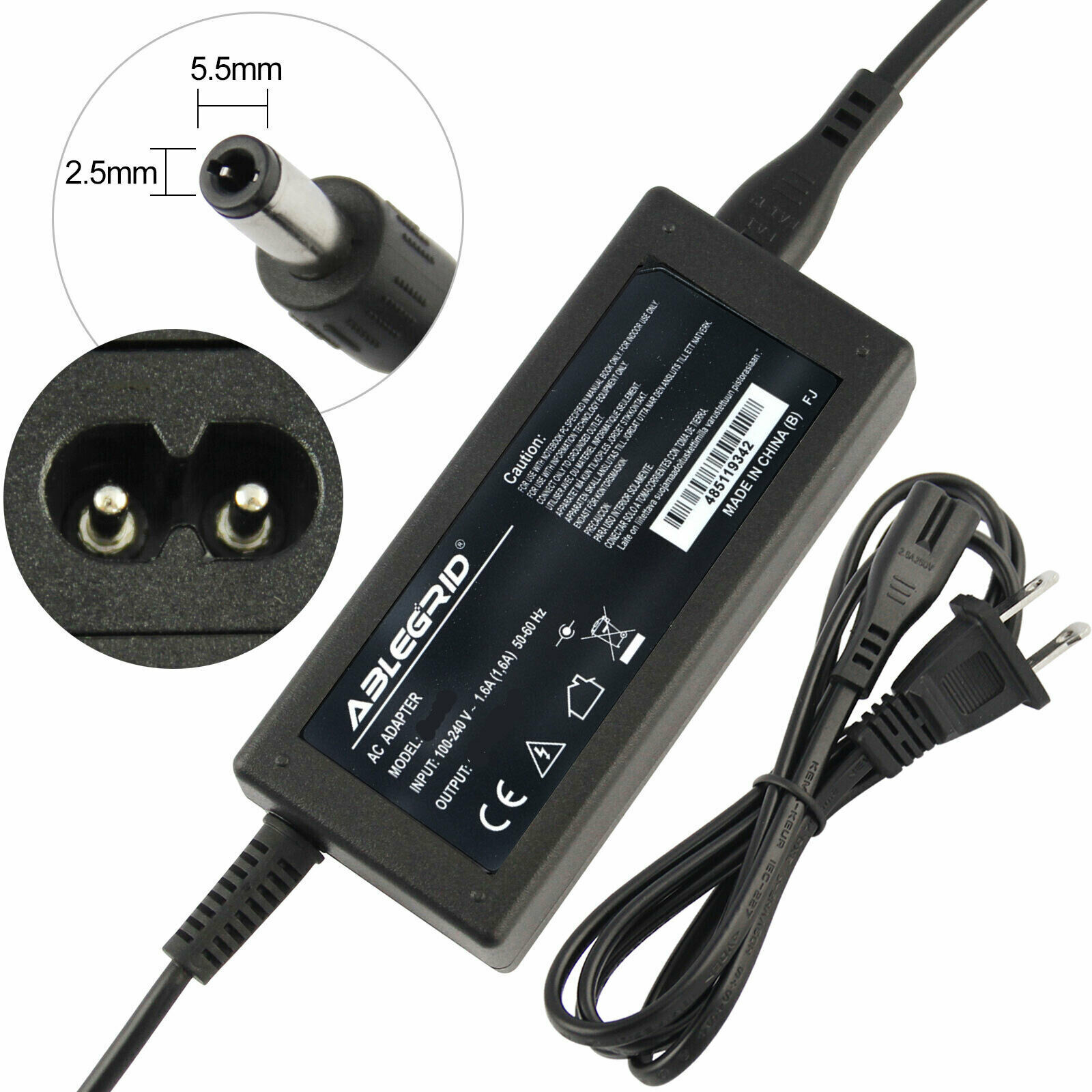 AC Adapter Charger For HP Pavilion Series IPS LED Full HD Monitor Power Cord PSU