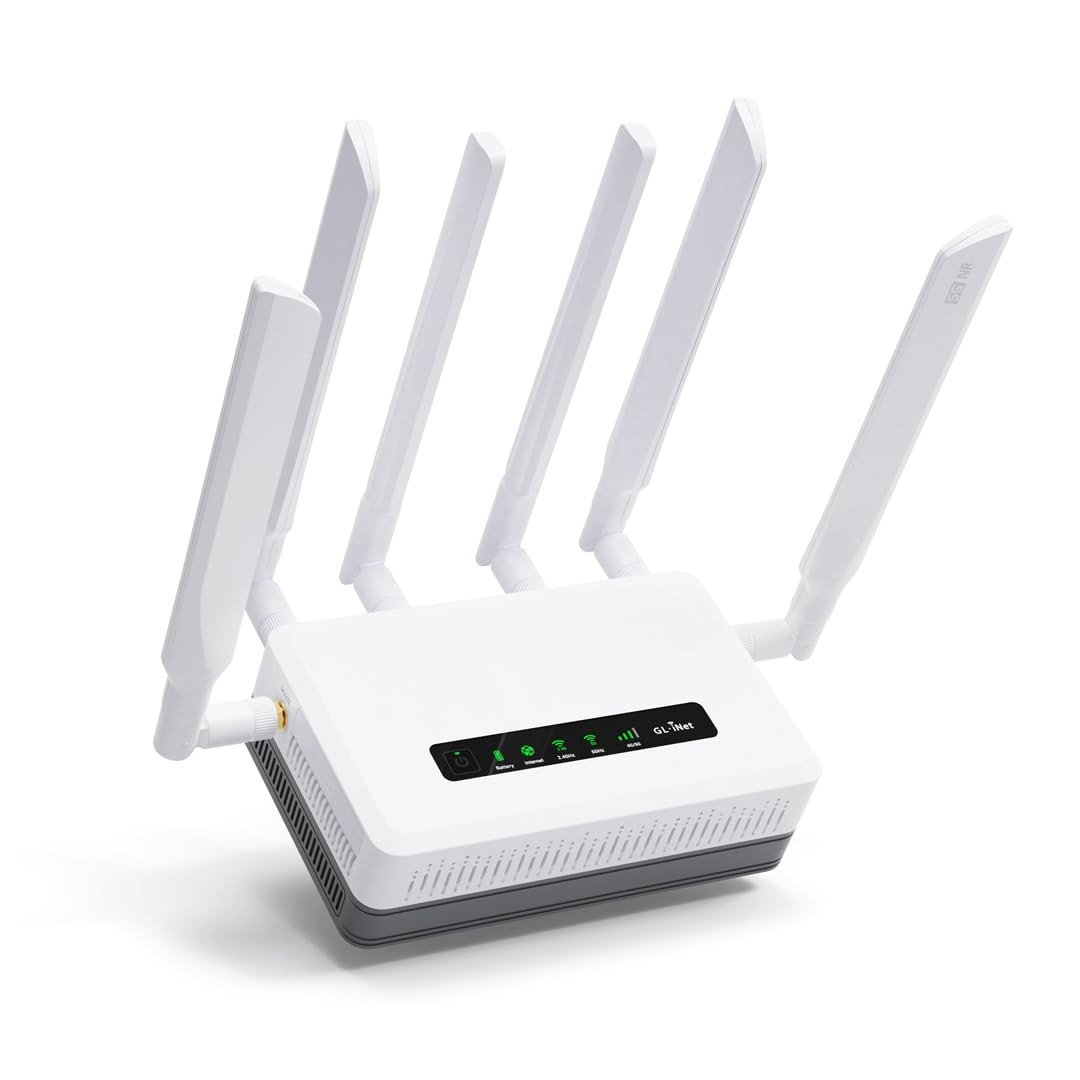 GL-XE3000 Puli AX 5G Router with Dual SIM and 6400mAh Battery