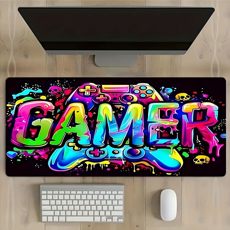 Colorful Gaming Art Mouse Pad Extra Large Keyboard Mat Suitable for Esports Ga