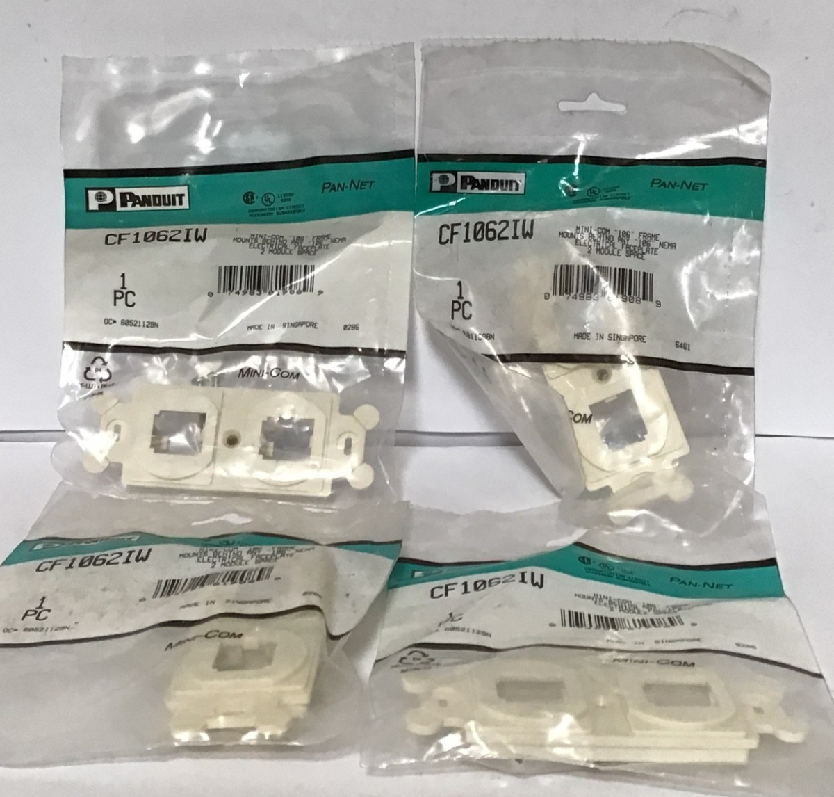 CF1064IW Panduit 106 Frame 4-Port - Off White 4pcs new
