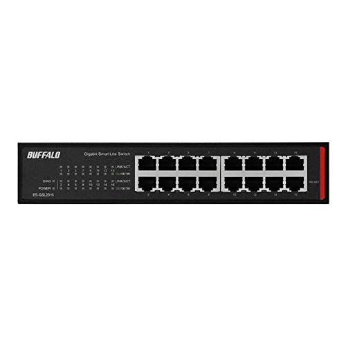 BUFFALO BS-GSL2016 Corporate Giga Layer2 Smart Lite Switch [16 Ports]