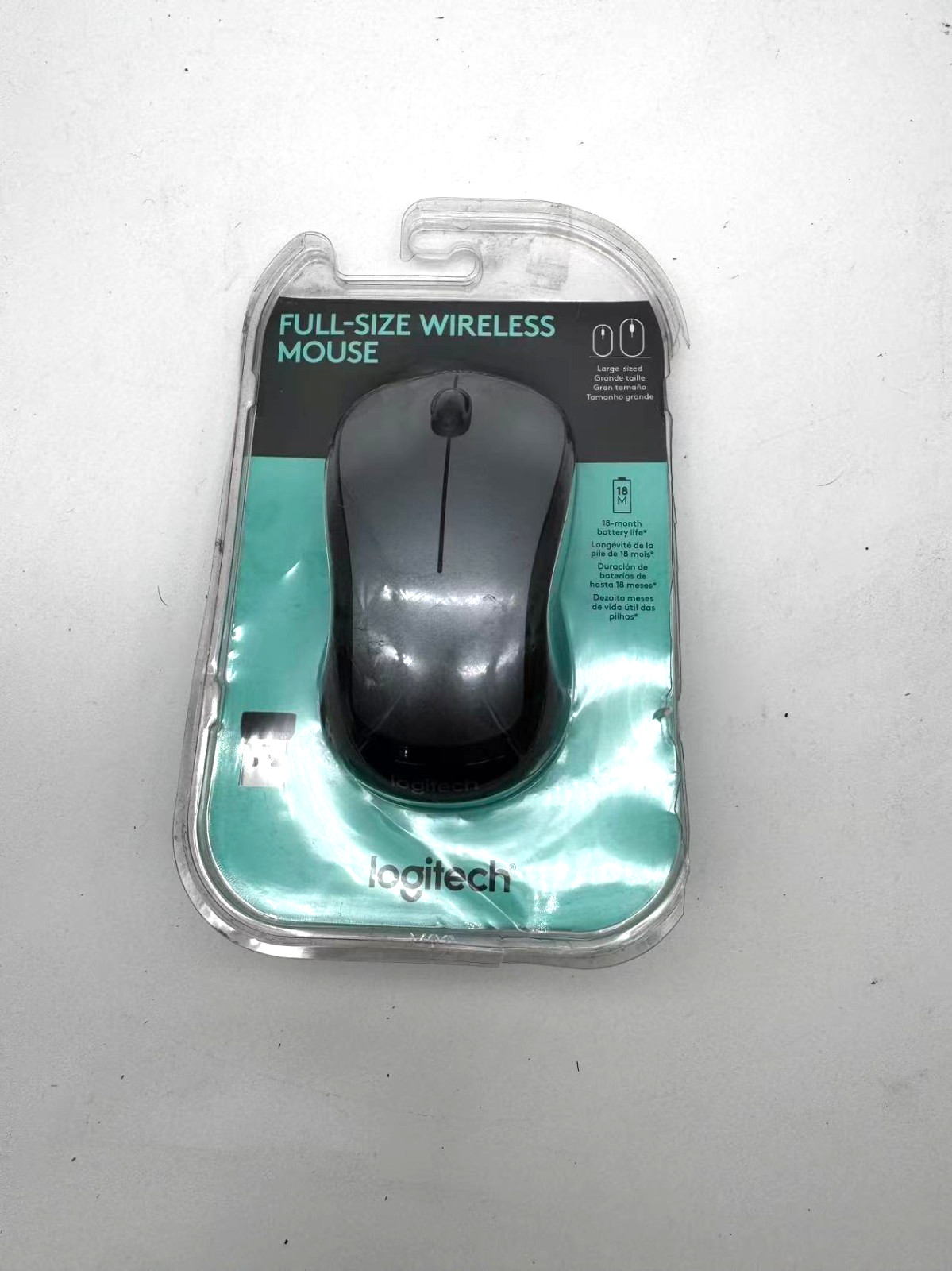 Logitech -  FULL SIZE WIRELESS MOUSE - BLK / GREY - 910-005484