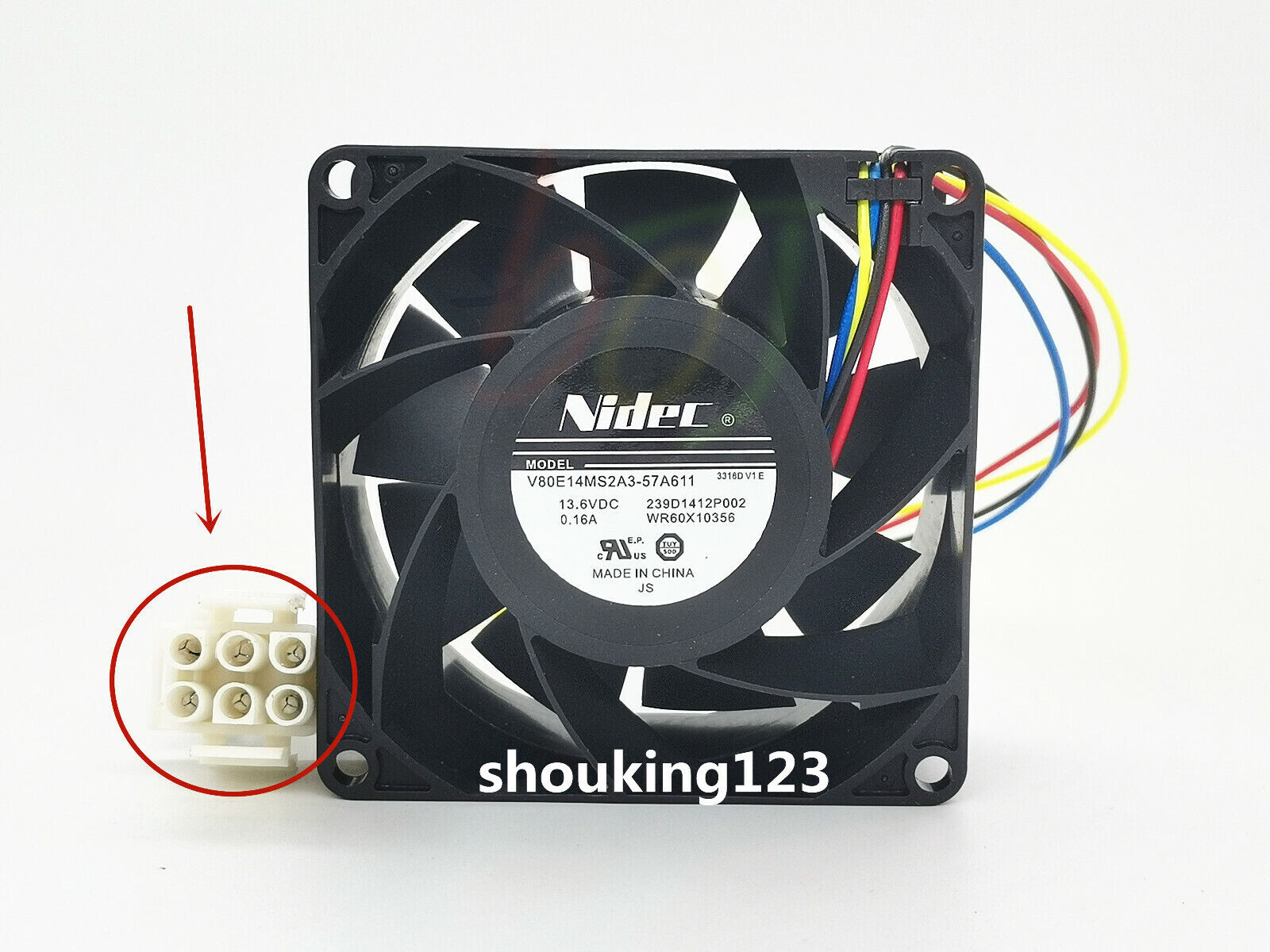 1Pcs New For GE Refrigerator Evaporator Fan Motor WR60x26866 WR49x25197 239D1412