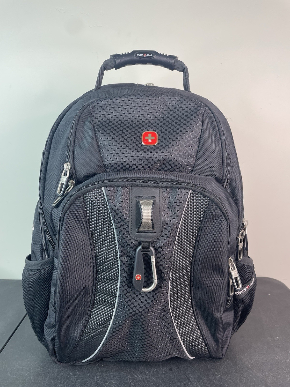 Swiss Gear Scan Smart AirFlow Backpack Black Multi Pocket Laptop Travel Bag