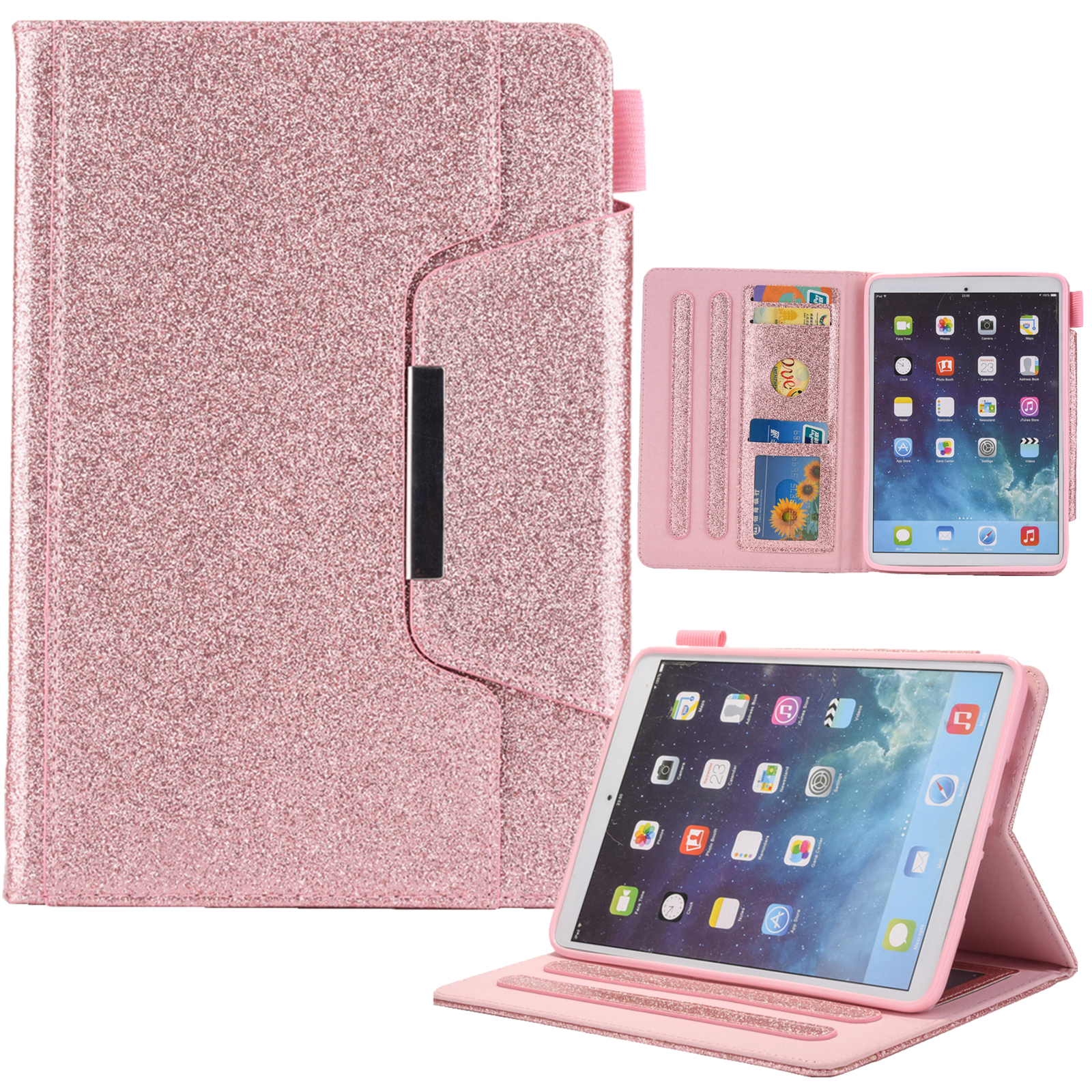 For iPad mini 6th Gen 8.3" 2021 Glitter Leather Magnetic Flip Stand Case Cover