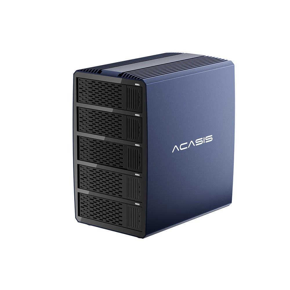 ACASIS 5-Bay RAID Enclosure USB-C 20Gbps SATA HDD SSD RAID 5 JBOD 2.5/3.5 Inch