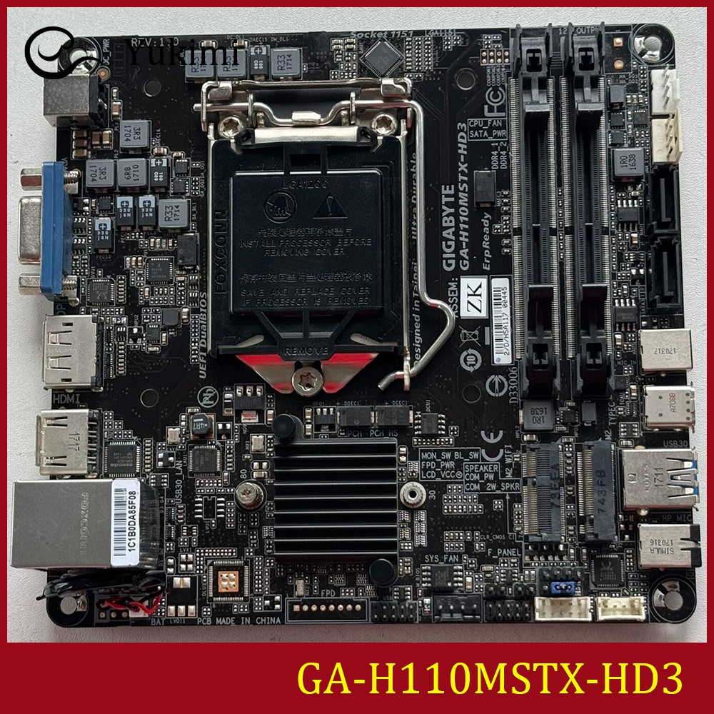 FOR GIGABYTE GA-H110MSTX-HD3 Ｍotherboard Test OK