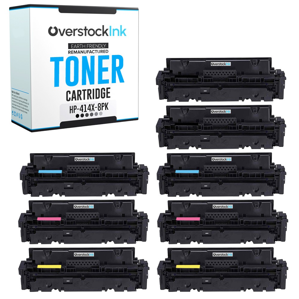 8-Pack Replacement OSI 414X Printer Cartridges for HP Color LaserJet Pro M454dn