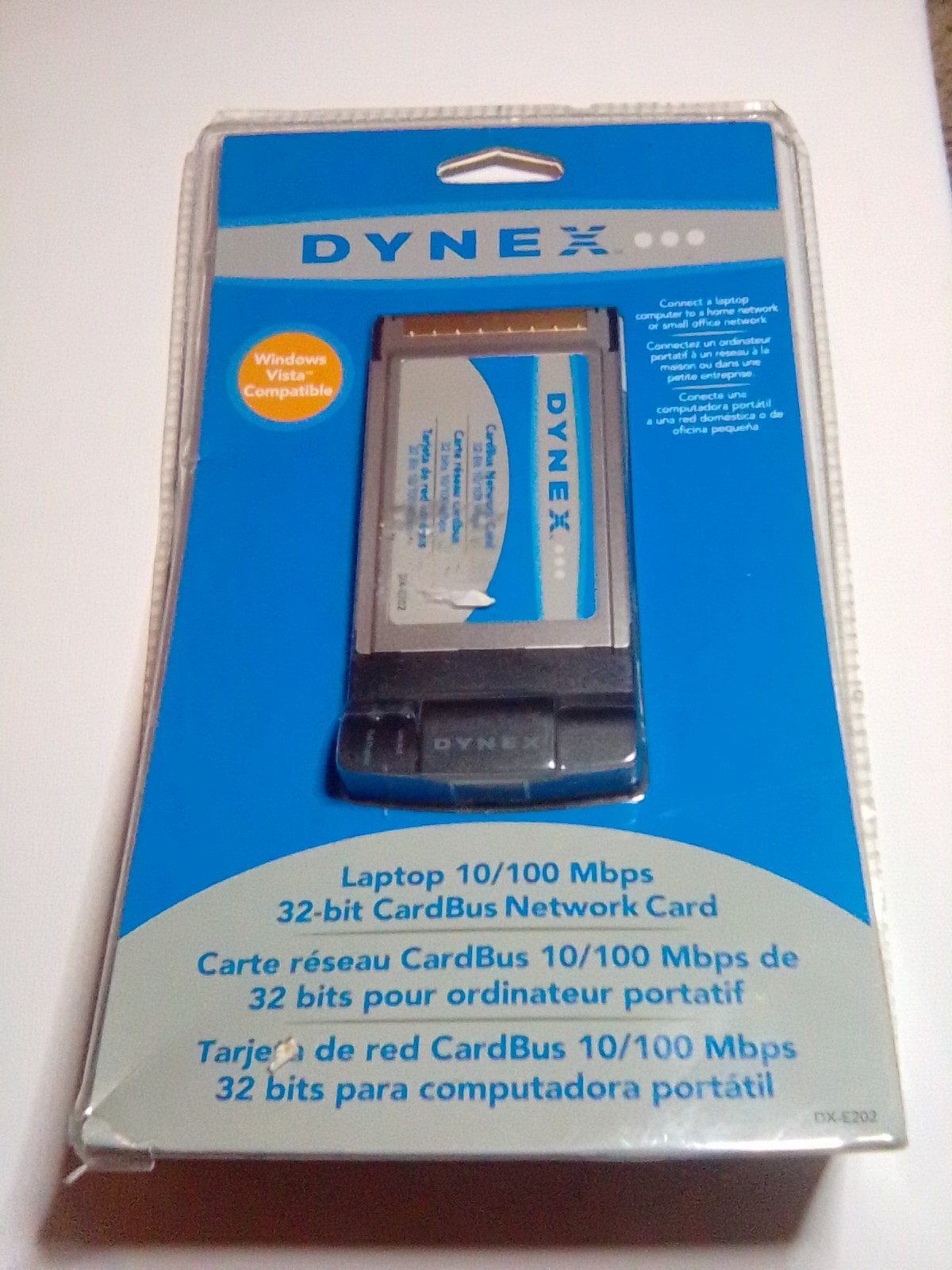 Dynex 33-bit Cardbus Network Card Laptop 10/100mbps