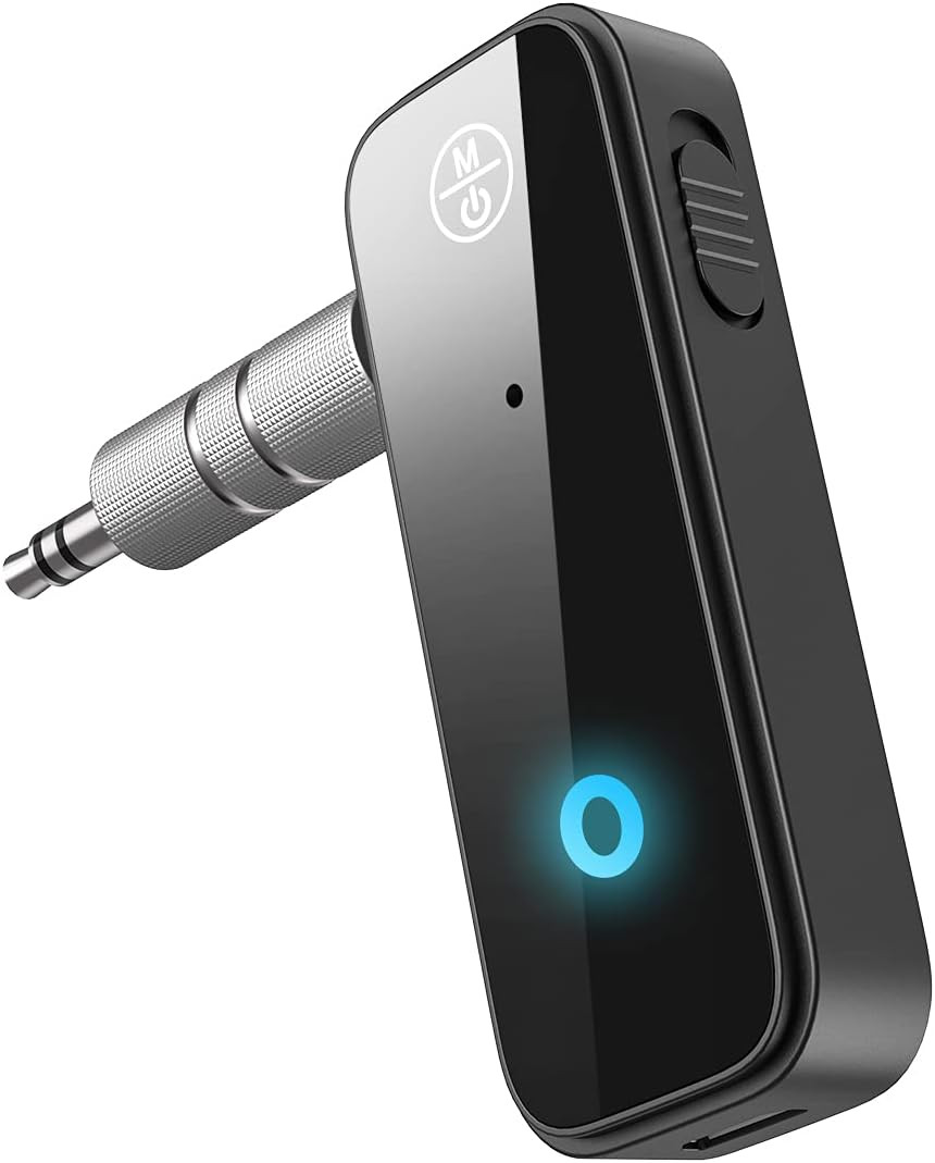 Bluetooth 5.4 AUX Adapter for Car, 2 in 1 Bluetooth Transmitter Receiver for TV