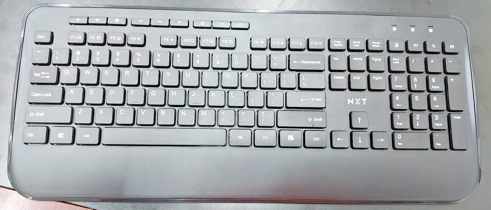NXT Technologies™ Wireless Comfort Keyboard, Black (NX60882) 2.4GHZ Wireless 