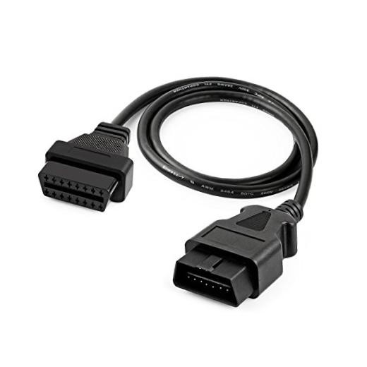OBD2 OBD II 16Pin Male to Female Diagnostic Extension Convert Cable Adapter