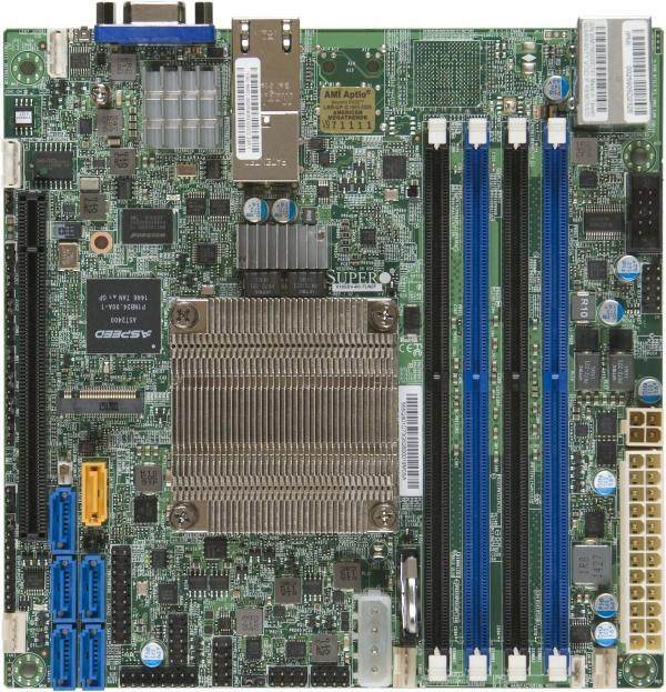 Supermicro X10SDV-4C-TLN2F mainboard low power Xeon D-1521 45W CPU DDR4 2133 NAS