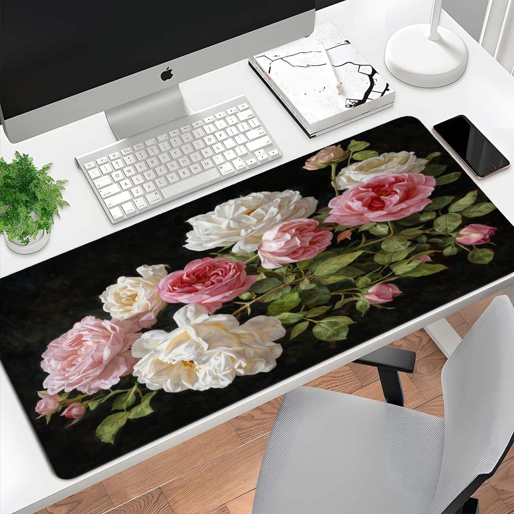 Extra Large Gaming Mouse Mat with Extended Keyboard Protection, Non-Slip Rubbe