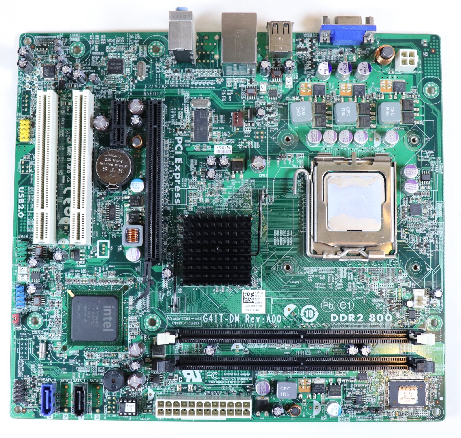 Motherboard DDR2 800 SDRAM Intel Core 2 Duo Socket Dell Inspiron 537 G4IT-DM-REV
