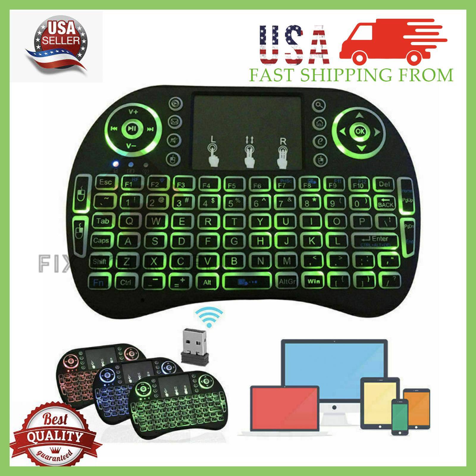 US Mini i8 Wireless Keyboard 2.4G with Touchpad for PC Android Desktop PC TV Box