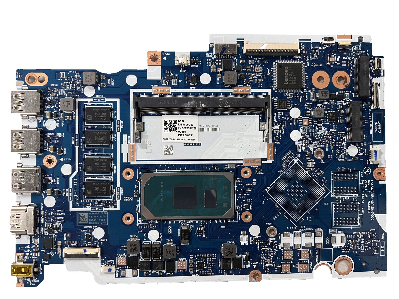 For Lenovo ideapad 3-15IIL05 Motherboard I5-1035G1 4G NM-D031 5B21B36560