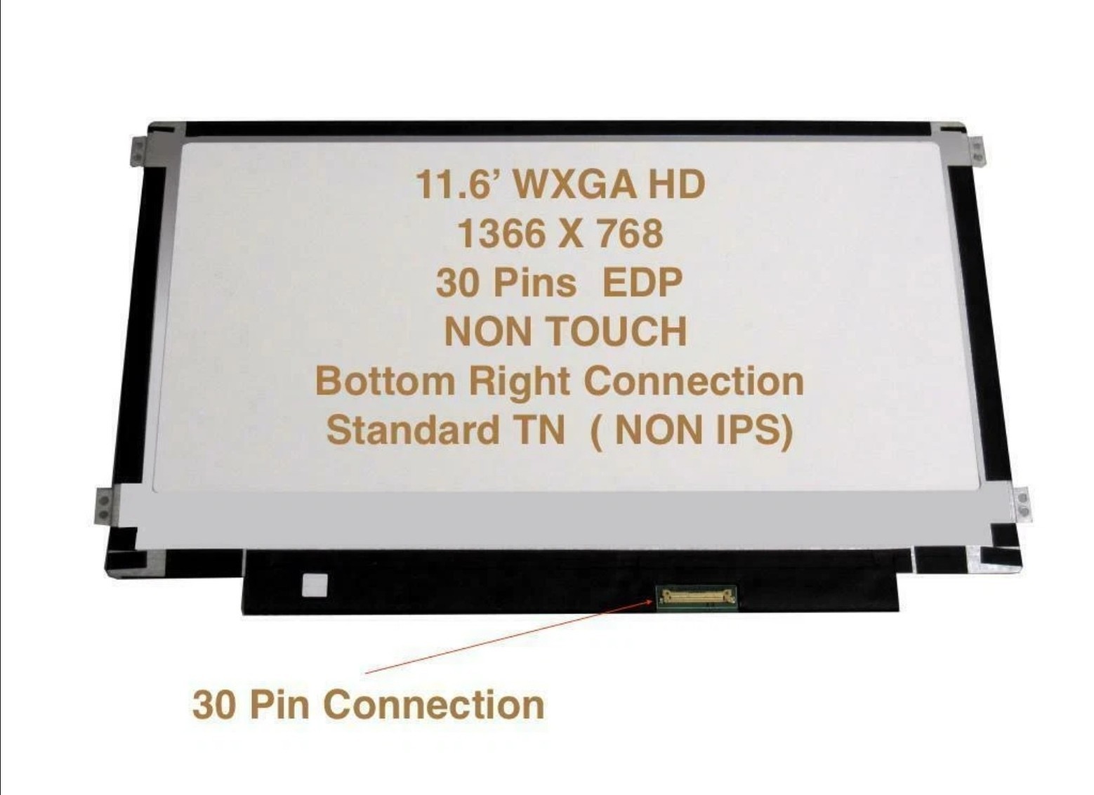 NT116WHM-N11 V4.0 LCD Screen Replacement For HP CHROMEBOOK 11-V033NR 11-V001TU