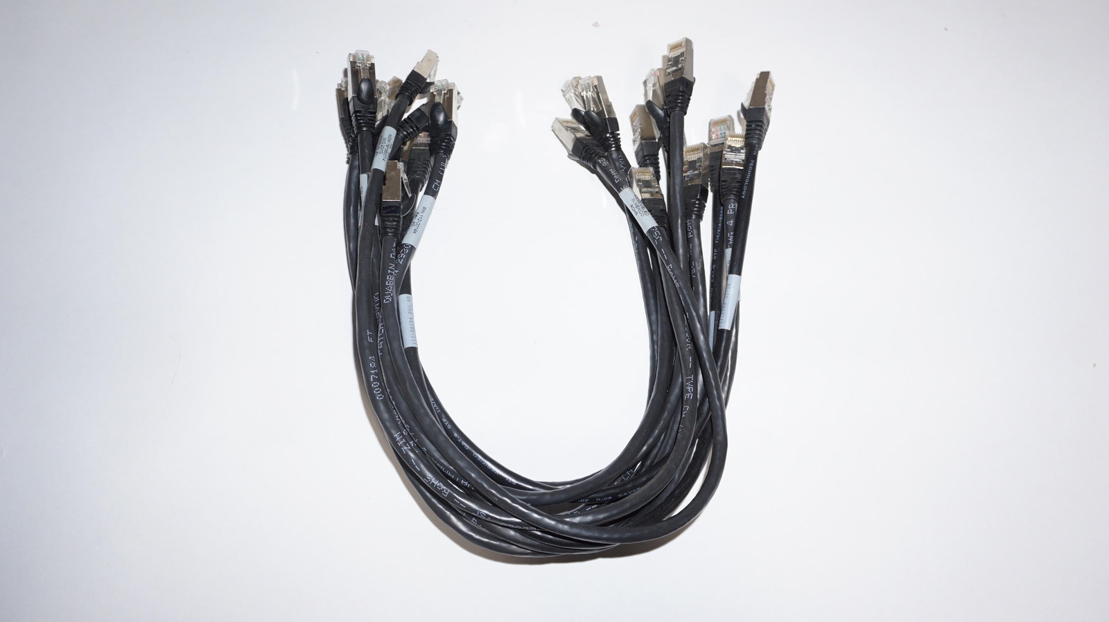 -=LOT 12=-NETAPP 112-00194 RJ45 CAT6 18"/0.5M ETHERNET PATCH CABLE
