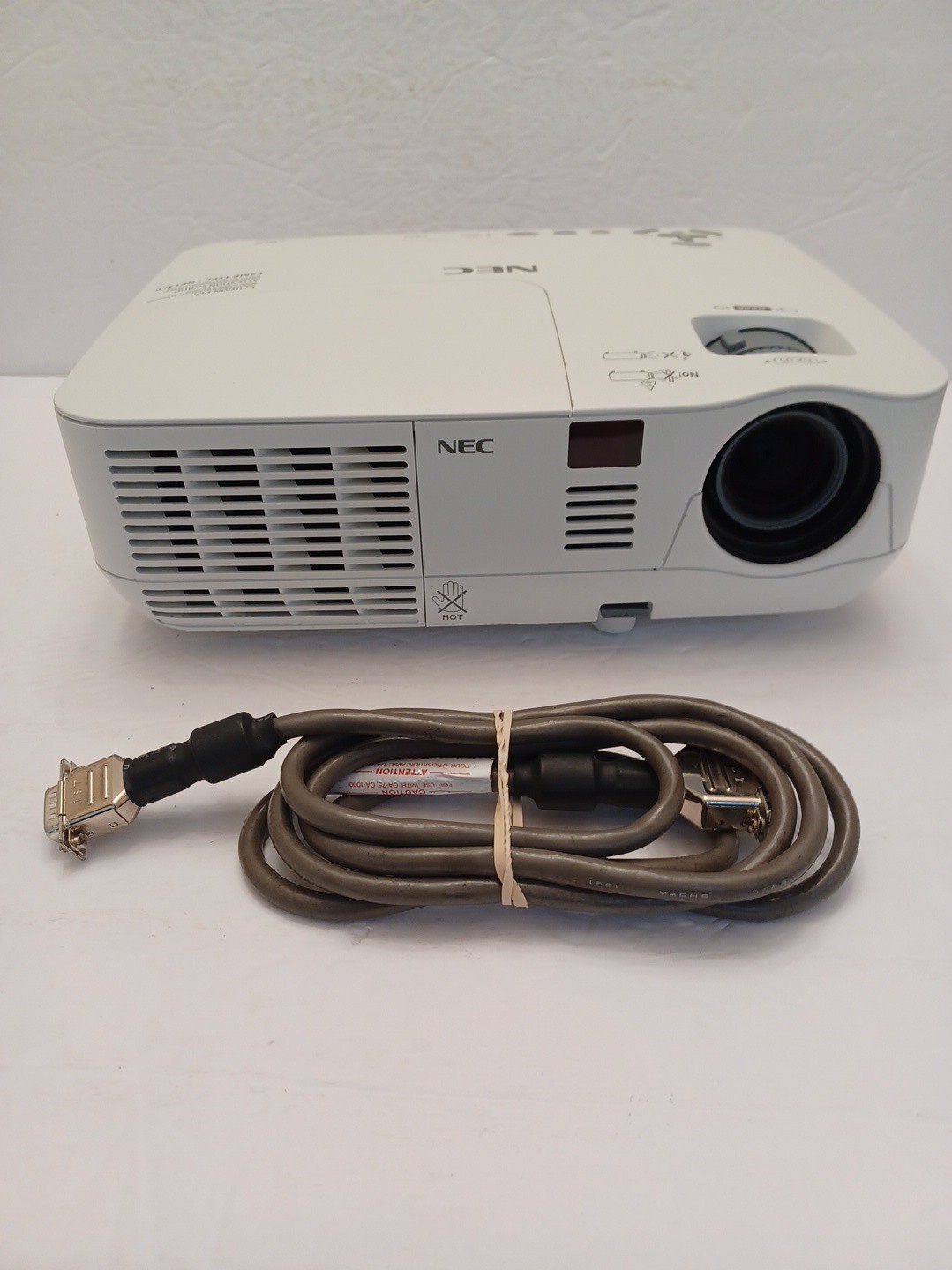 NEC NP-V260 Projector Unit With Cable(NO Remote) UNTESTED/SOLD PARTS ONLY READ