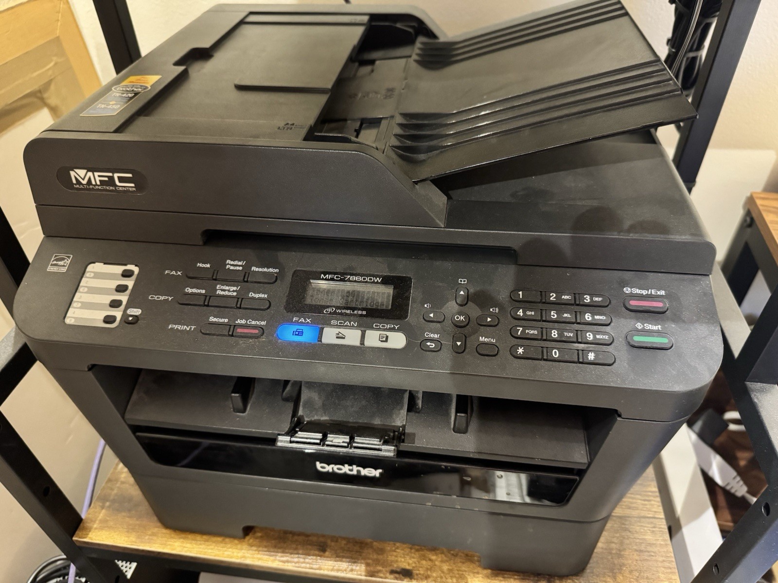 Brother MFC-7860DW All-In-One Laser Printer - Tested & Working