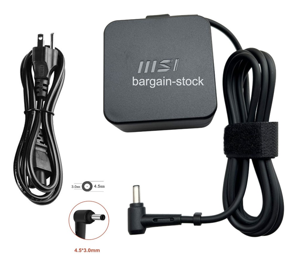 4.5mm 19V 3.42A 65W AC Adapter Charger For MSI Modern 14 B11MOU-1025 Laptop