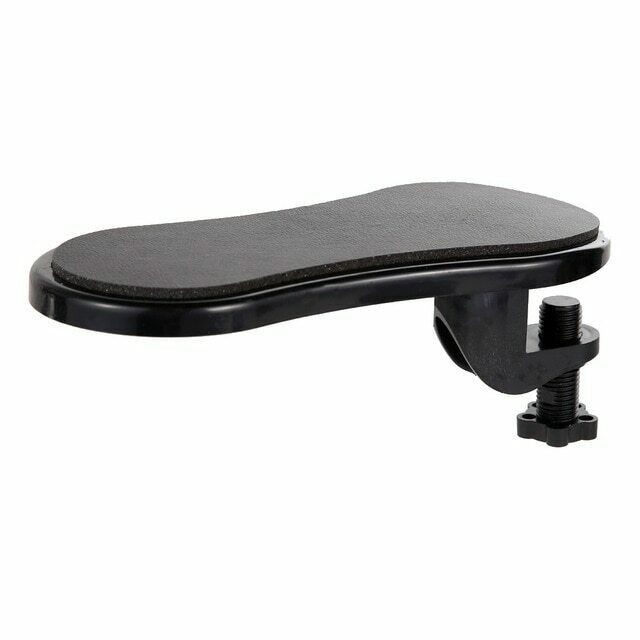Computer Arm Rest Support Desk Forearm Elbow Pad ABS Black 11x4.7in