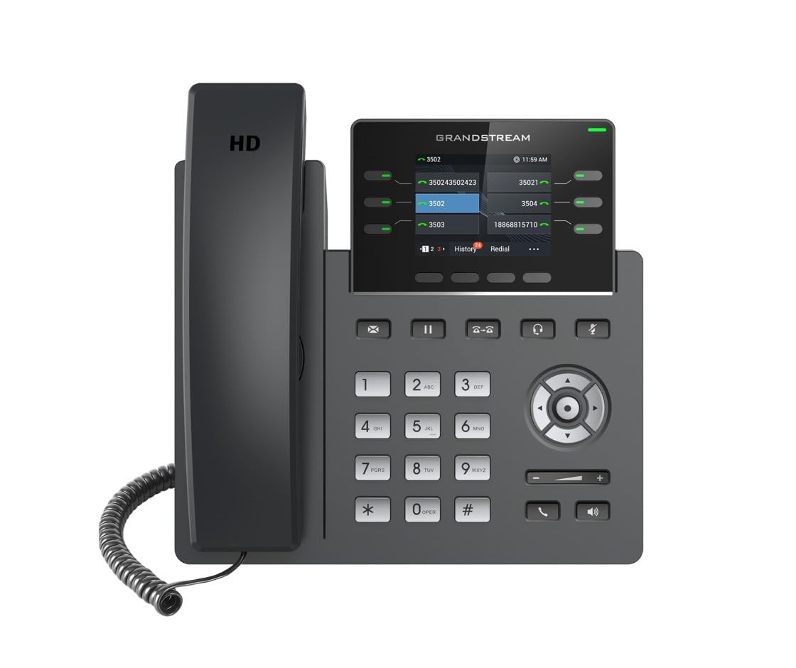 Grandstream Networks GRP2613W IP Phone 6 Line WiFi 2.8 Inch Color