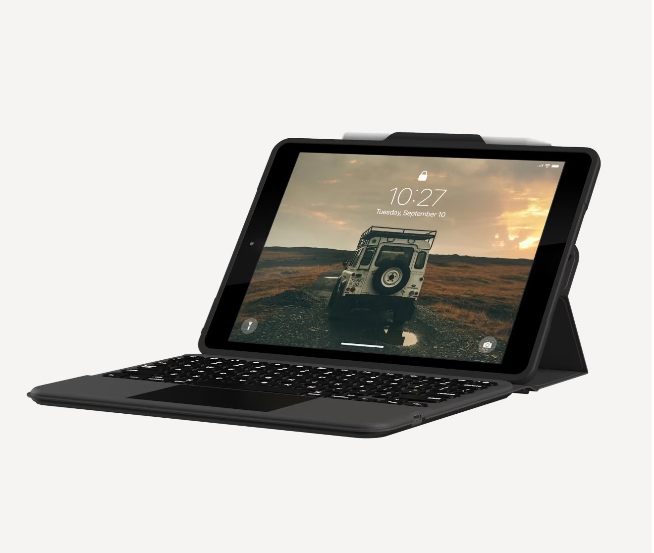 UAG Rugged Keyboard Folio Bluetooth Backlit Trackpad for iPad 10.2 (7-9)