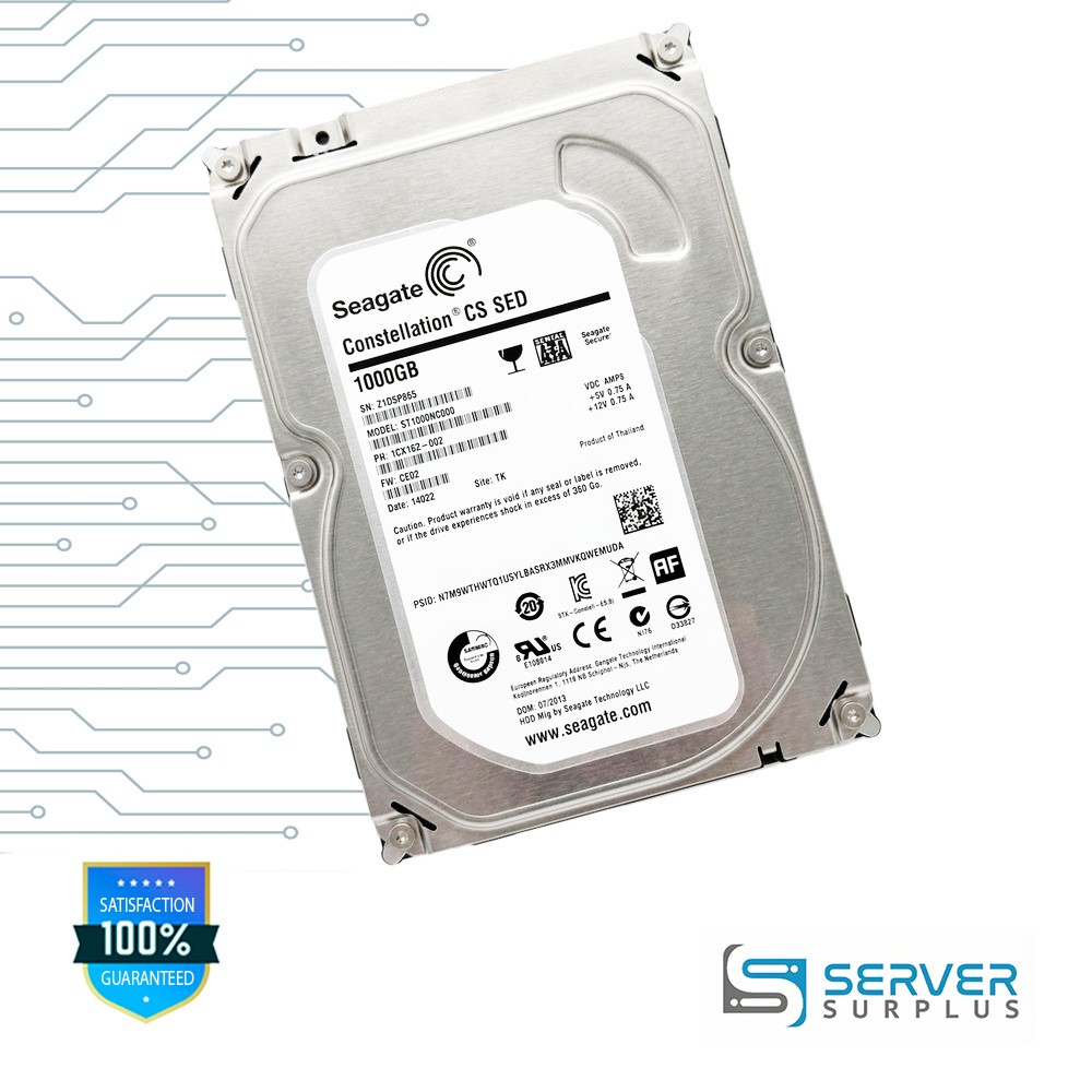 Seagate Constellation CS SED 1TB 3.5 in Enterprise HDD | ST1000NC000